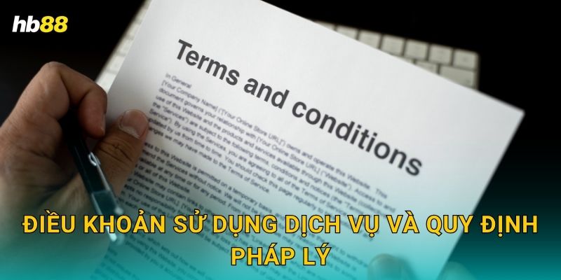 Điều khoản sử dụng dịch vụ và quy định pháp lý