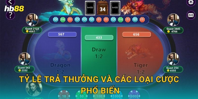Tỷ lệ trả thưởng và các loại cược phổ biến